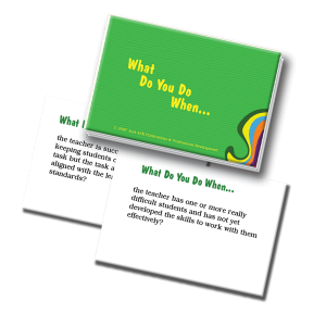 Mentoring and Supervision Scenarios What Do You Do When...Cards