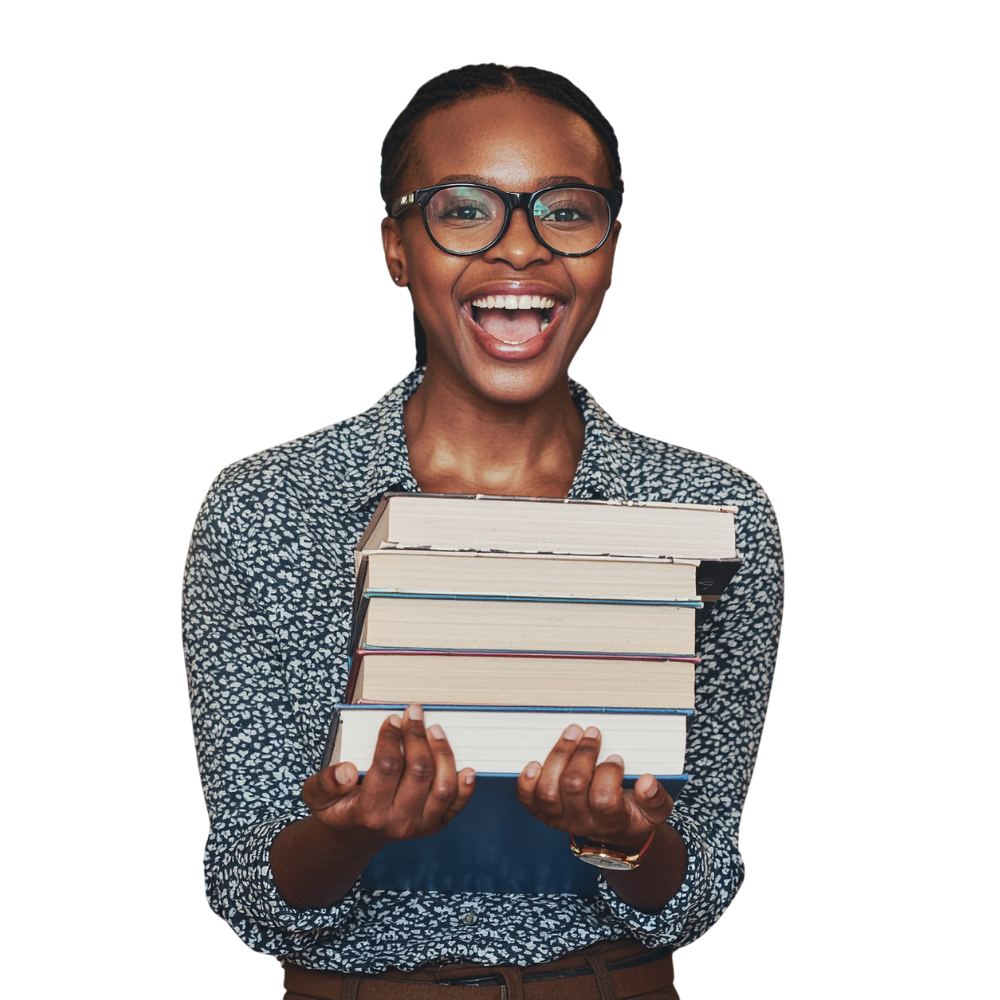 Mentor holding book